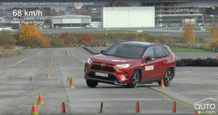La version Prime du Toyota RAV4 échoue au test de l’orignal en Suède